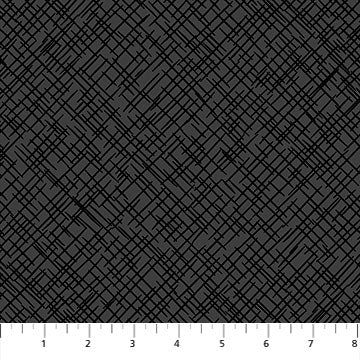 Black Crosshatch - Basically Black + White by Patrick Lose for Northcott Fabrics by the YARD