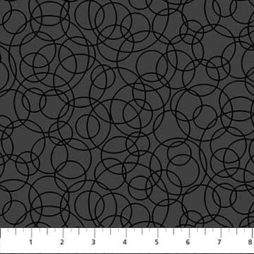 Black Circles - Basically Black + White by Patrick Lose for Northcott Fabrics by the YARD