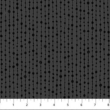 Black Vertical Dots - Basically Black + White by Patrick Lose for Northcott Fabrics by the YARD