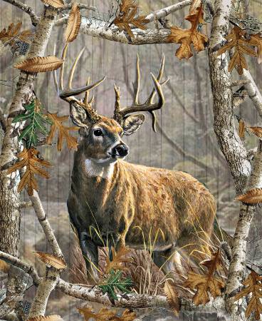 RealTree Edge Plank Panel - Buck Fabric Panel - 36"x44" Stitched by Jessi Rose