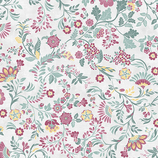 Chalk Paint Floral Rose by Shannon Roberts for Benartex Designer Fabrics by the YARD 2649