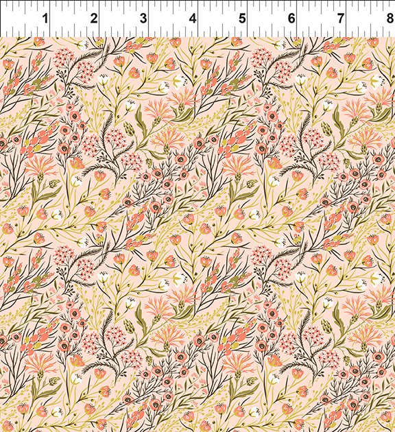 Sweet Peach - Whimsy by Jason Yenter of In The Beginning Fabrics by the YARD