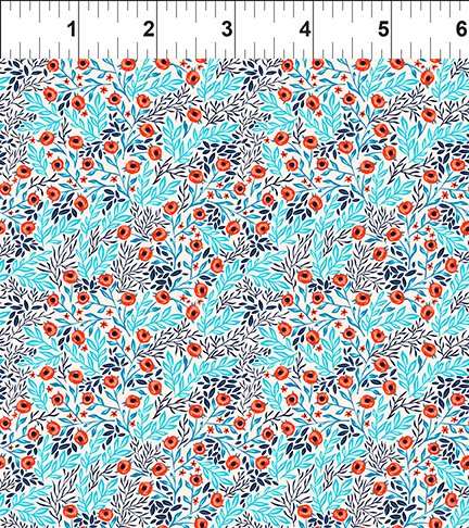 Vibrant Cream - Whimsy by Jason Yenter of In The Beginning Fabrics by the YARD