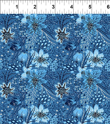 Glorious Blue - Whimsy by Jason Yenter of In The Beginning Fabric by the YARD