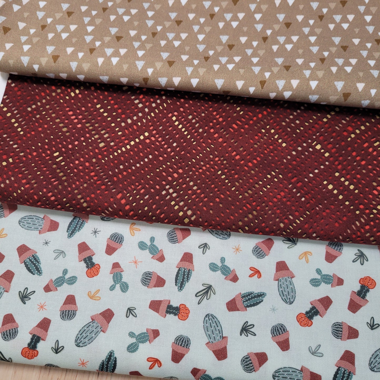 3-Yard Fabric Bundle - 1 Yard of Each of 3 Unique Fabrics -Curated and Specifically Designed for 3-Yard Quilt Patterns- 100% Cotton