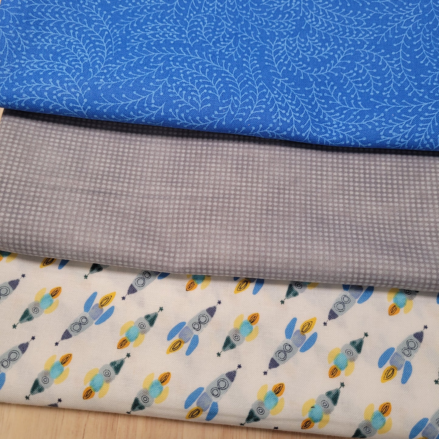 3-Yard Fabric Bundle - 1 Yard of Each of 3 Unique Fabrics -Curated and Specifically Designed for 3-Yard Quilt Patterns- 100% Cotton