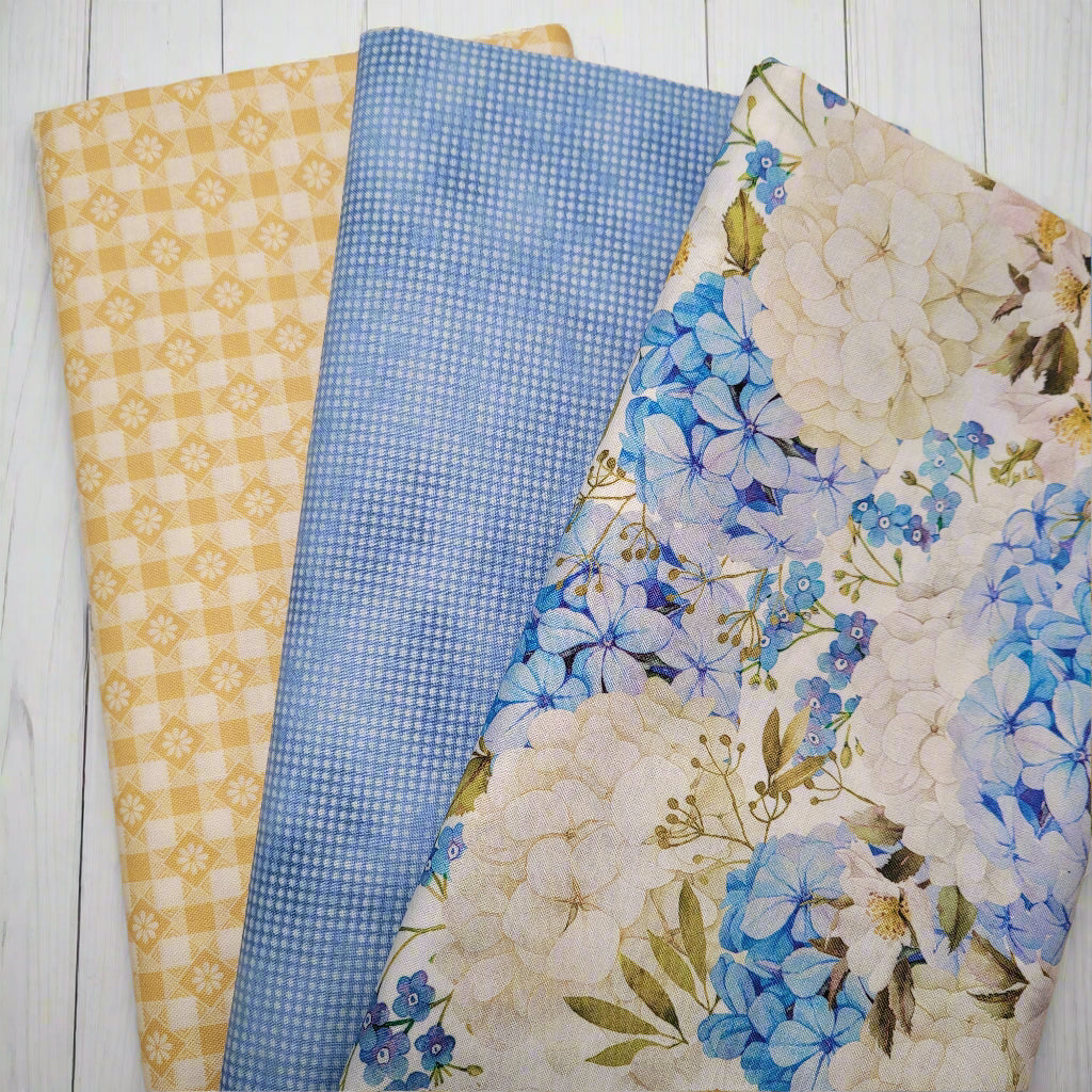 3-Yard Fabric Bundle - 1 Yard of Each of 3 Unique Fabrics -Curated and Specifically Designed for 3-Yard Quilt Patterns