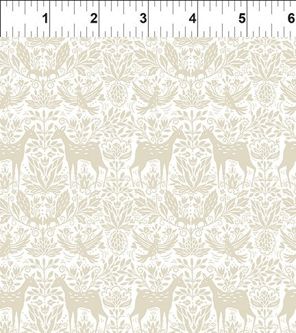 Beige Deer - Whimsy by Jason Yenter of In The Beginning Fabrics by the YARD