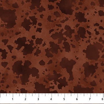 Wild and Free - Horse Hide Rust Brown by Northcott Fabrics by the yard 3085