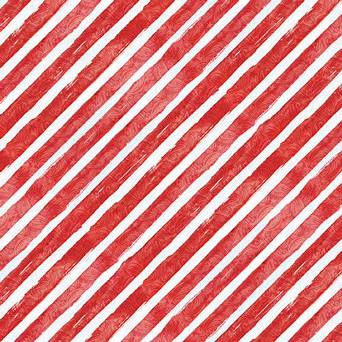 Lucky Stars - Red Biased Stripe by Blank Quilting by the yard 3213