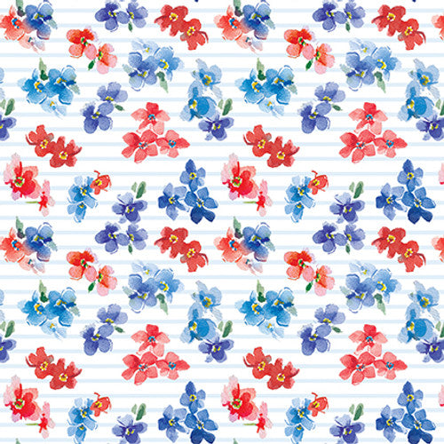 Lucky Stars - White Mini Floral by Blank Quilting by the yard 3209