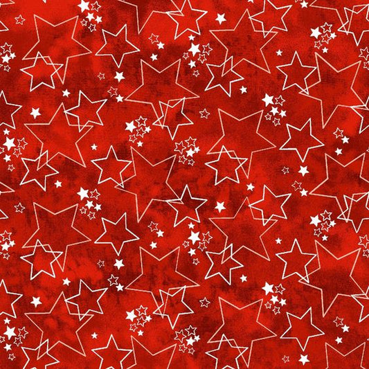 Mook Fabrics - Freckle + Lollie - Star Spangled by the yard 2213