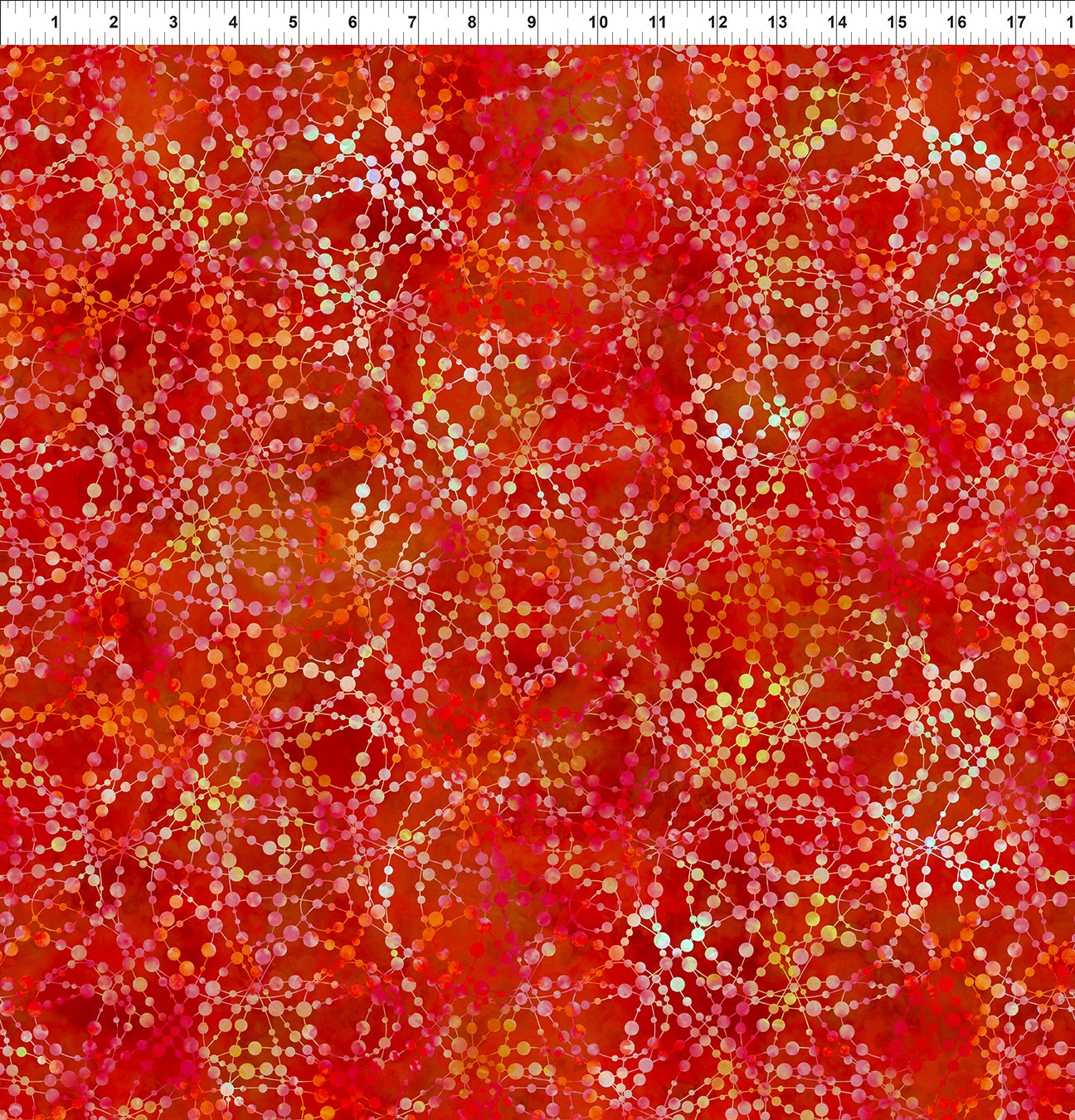 Bubbles Red-Dazzle by Jason Yenter for In the beginning Fabrics by the Yard 2129