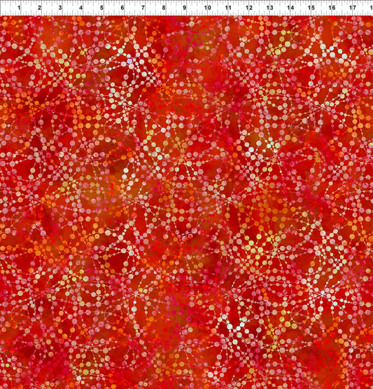 Bubbles Red-Dazzle by Jason Yenter for In the beginning Fabrics by the Yard