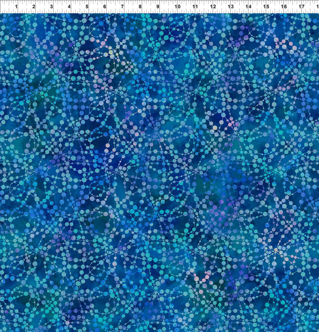 Bubbles Blue-Dazzle by Jason Yenter for In the beginning Fabrics by the Yard 2134