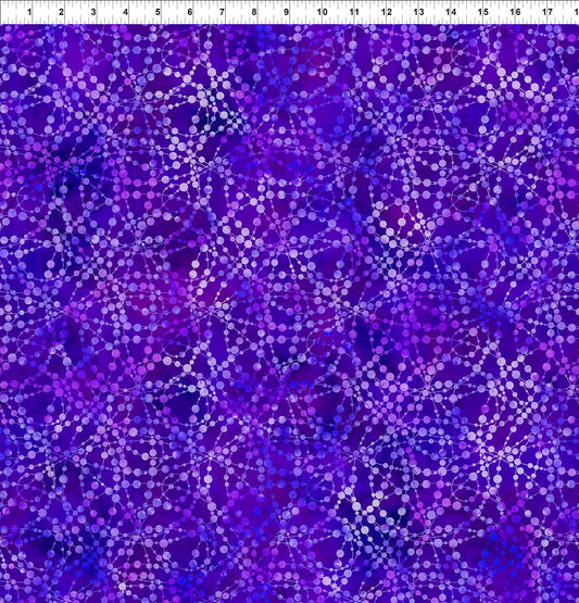 Bubbles Purple-Dazzle by Jason Yenter for In the beginning Fabrics by the Yard