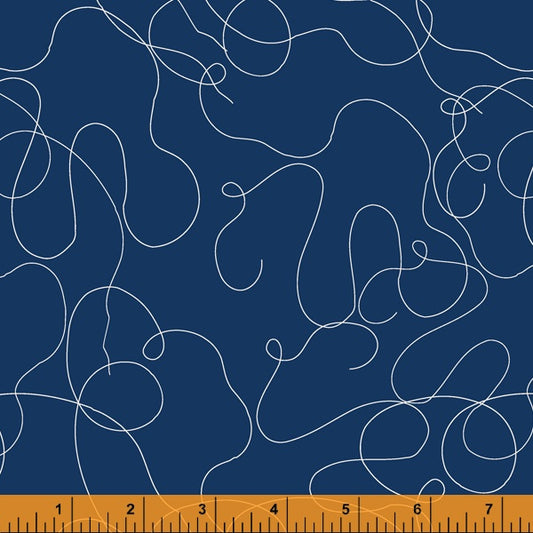 Windham Fabrics - Sew Good by Deborah Fisher - Thread - Navy by the yard 2375