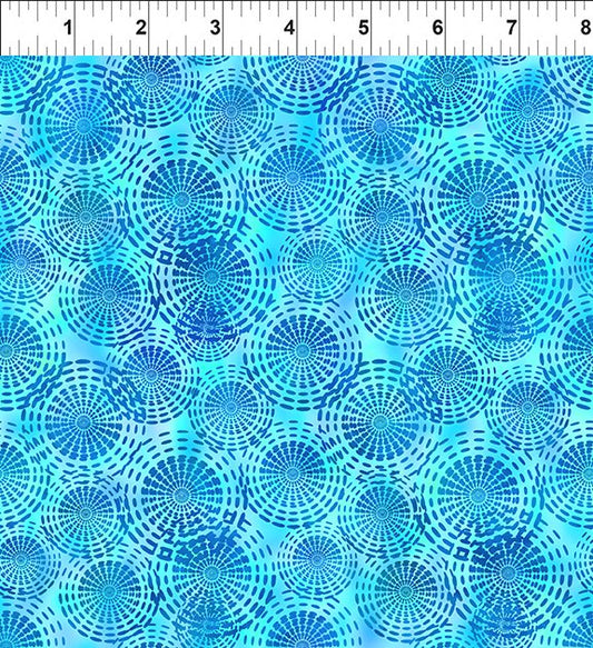 Circles Blue - Dazzle by Jason Yenter for In the beginning Fabrics by the Yard