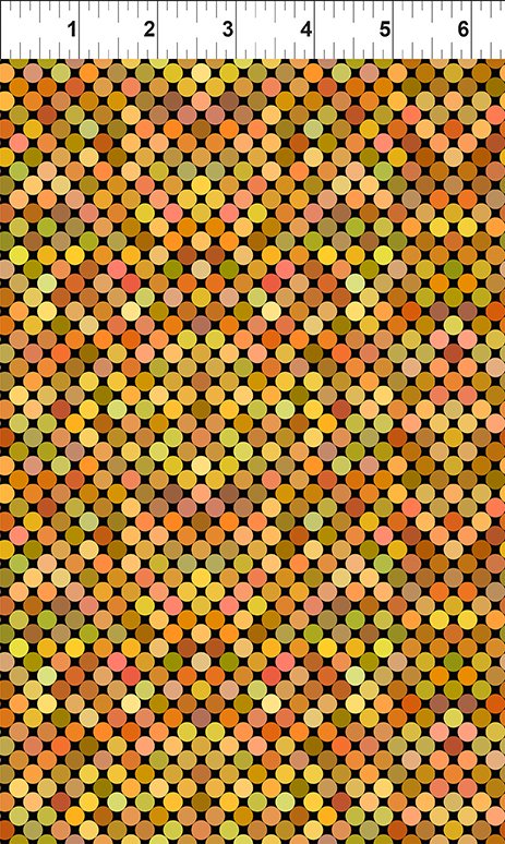 Colorful - Dots - Yellow In the Beginning by the yard