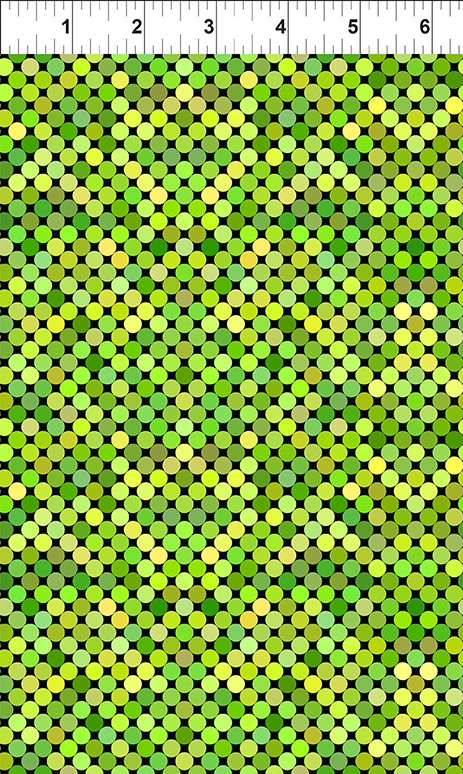 Colorful - Dots - Lime In the Beginning by the yard