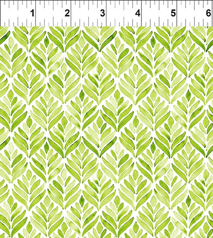 Summer Breeze by Jason Yenter of In The Beginning Fabrics Green Leaves by the Yard