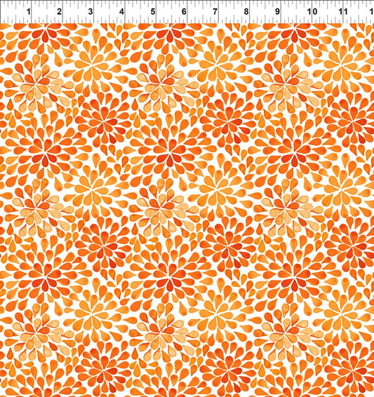 Summer Breeze by Jason Yenter of In The Beginning Fabrics Orange Petals by the Yard