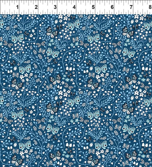 Blue Butterflies - Whimsy by Jason Yenter of In The Beginning Fabrics by the YARD