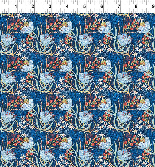 Blue Springtime - Whimsy by Jason Yenter of In The Beginning Fabrics by the YARD