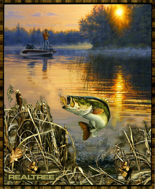 Bass Fishing Panel from Sykel Enterprises - 36" x 44"