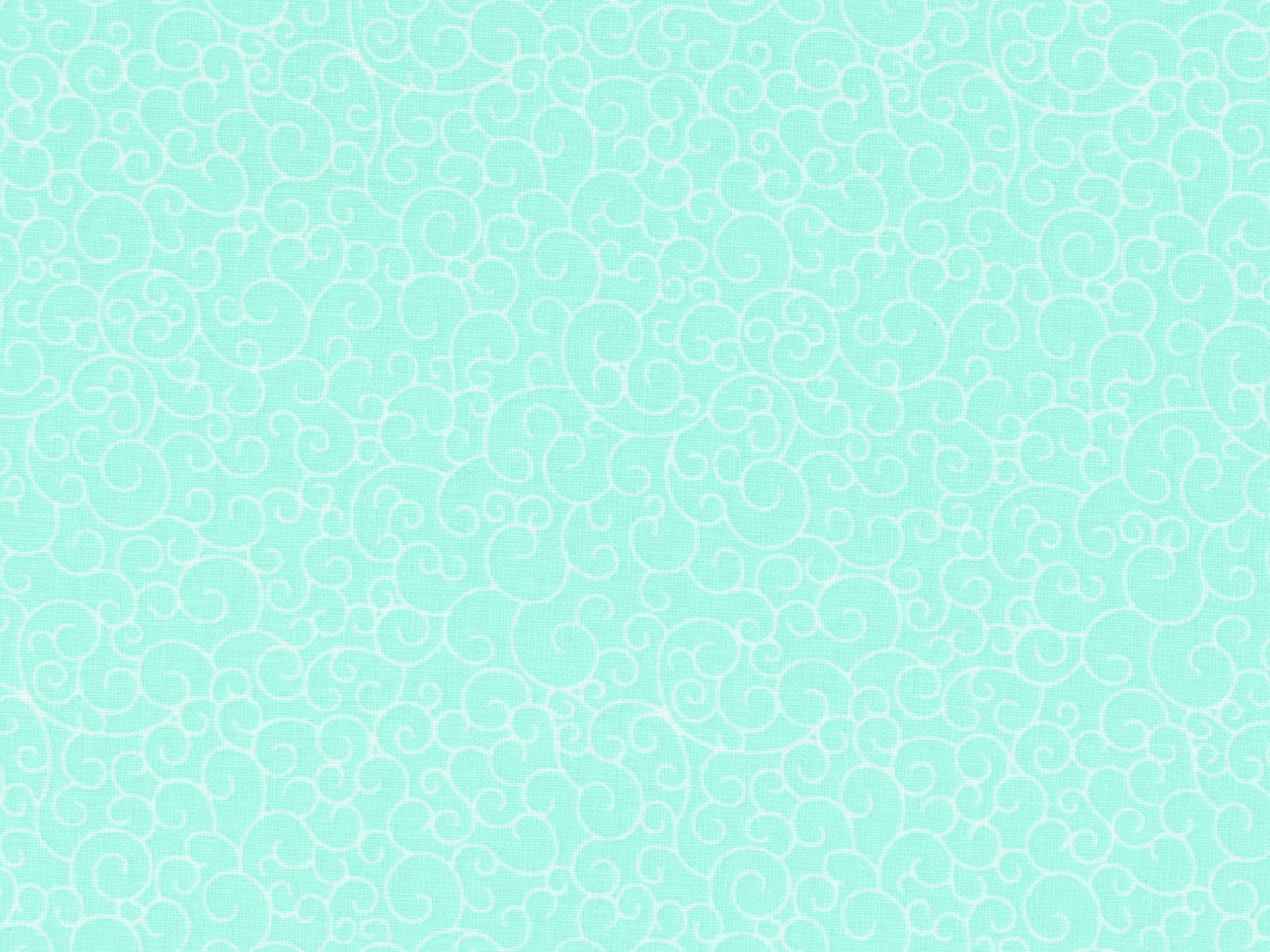 Choice Fabrics - Swirls - Washed Turquoise by the yard 2324 Stitched by Jessi Rose