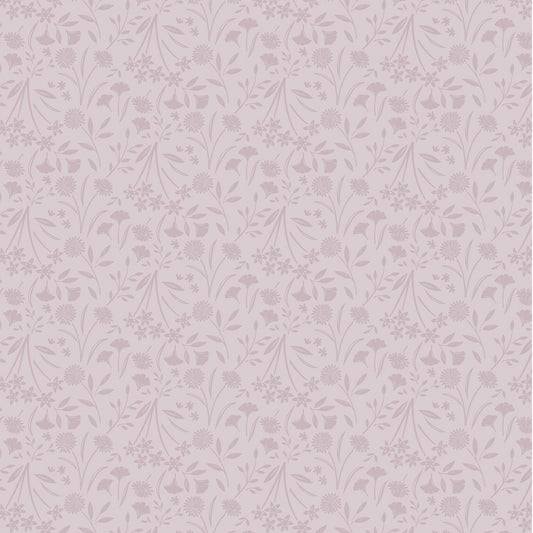 Lewis & Irene - Evenfall Floral Dusk Dusky Pink by the yard 2800 Stitched by Jessi Rose