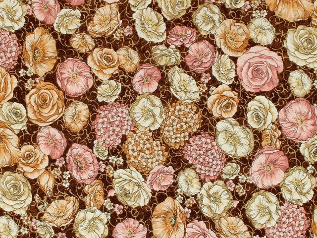 Pink/Cream Romantic Garden by Choice Fabrics by the YARD 2976 Stitched by Jessi Rose