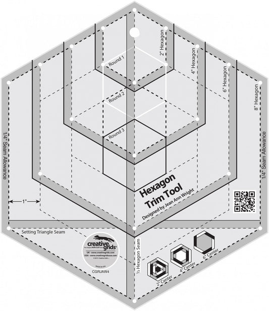 Creative Grids Non-Slip Hexagon Trim Tool