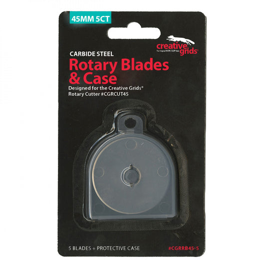 Creative Grids Rotary Blades & Case - Carbide Steel