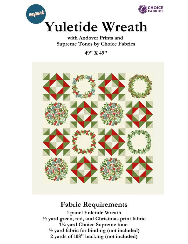 Yuletide Wreath Quilt Kit