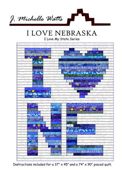 I Love Nebraska: A Physical Pattern by J. Michelle Watts Stitched by Jessi Rose