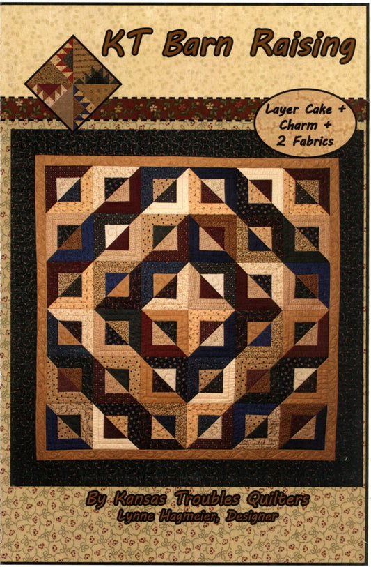 KT Barn Raising: A physical pattern by Kansas Troubles Quilters