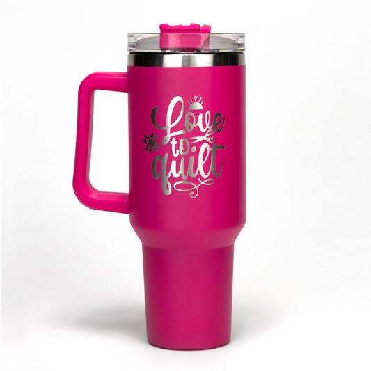 Love to Quilt 40 oz Tumbler