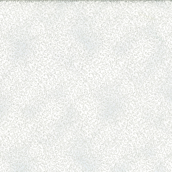 Winter Blossom Silver/Frost Hoffman Holiday by Hoffman Fabrics by the Yard