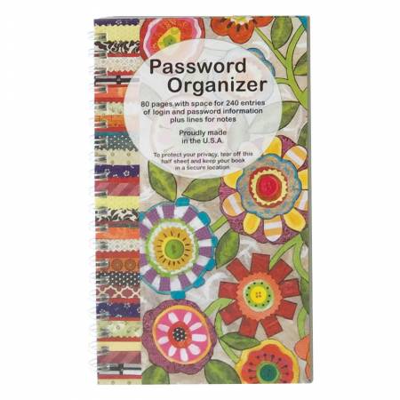 Password Organizer - Fun Flowers