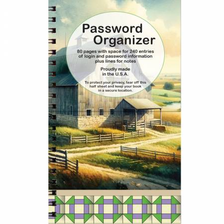 Password Organizer - Churn Dash Stitched by Jessi Rose