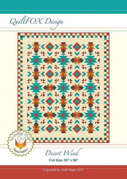 Desert Wind: A Physical Pattern by QuiltFox Design Stitched by Jessi Rose