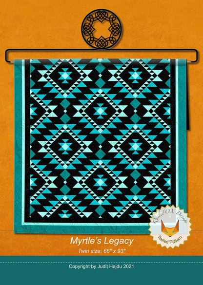 Myrtle's Legacy: A Physical Pattern by QuiltFox Design Stitched by Jessi Rose