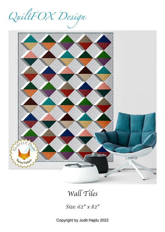 Wall Tiles: A Physical Pattern by QuiltFox Design