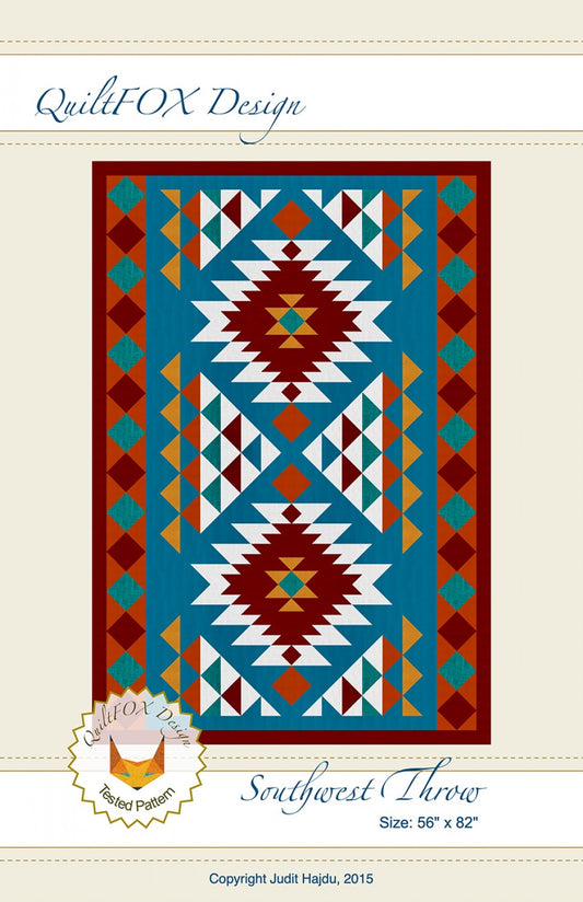 Southwest Throw: A Physical Pattern by QuiltFox Design