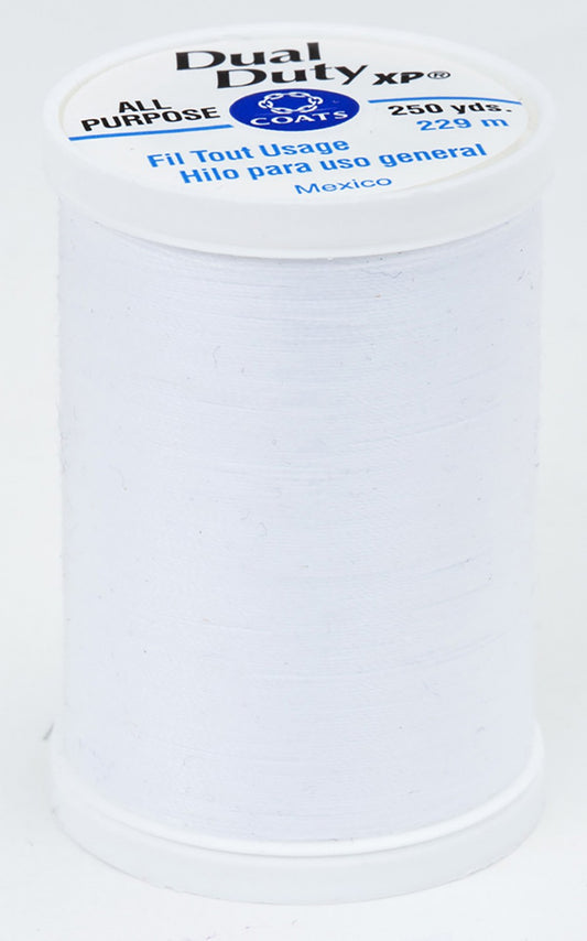 Thread - Dual Duty XP All Purpose Polyester Thread - 250yds - White