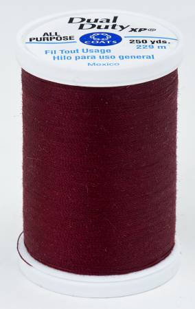 Thread - Dual Duty XP All Purpose Polyester Thread - 250yds - Dark Red