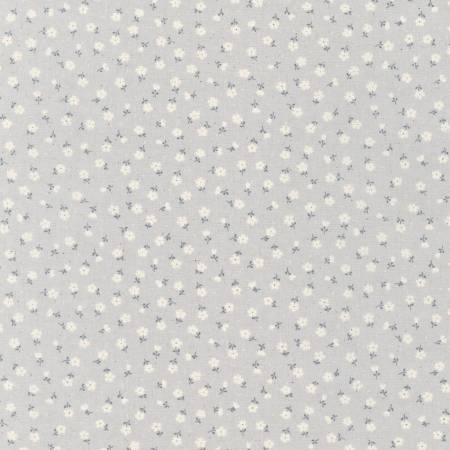 Robert Kaufman - Sevenberry Petit Sophila - Small Flowers - Silver Gray by the yard 2219