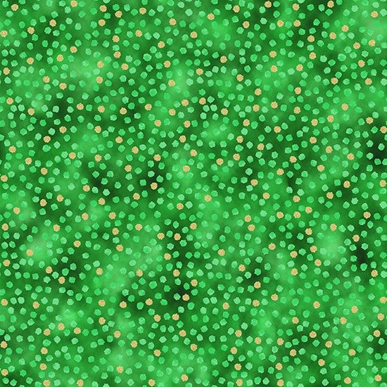 Christmas Green/Gold Holiday Sweets by Hoffman Fabrics by the Yard