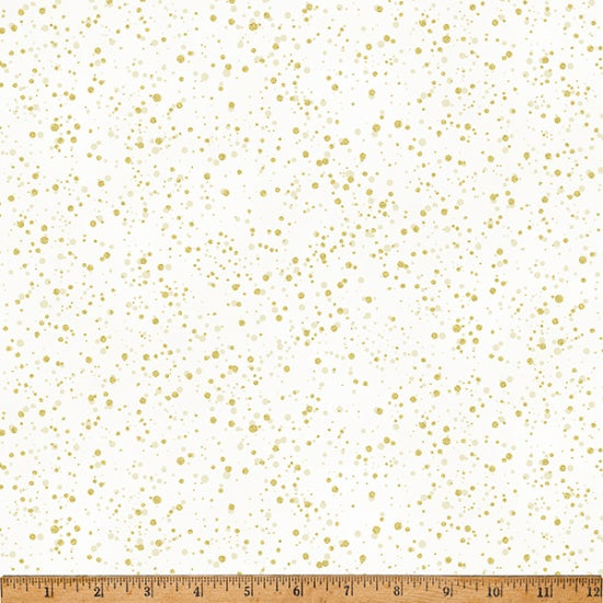 Hoffman - Winter's Eve Natural/Gold by the yard 2191 Stitched by Jessi Rose